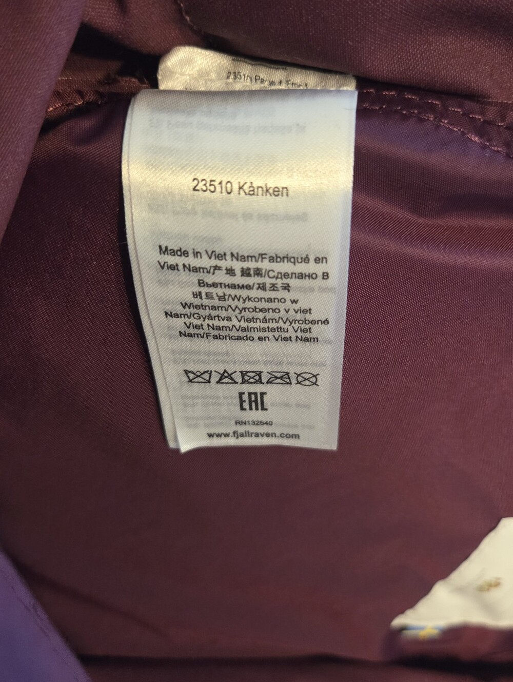 Fjallraven Classic Kanken Royal Purple - Picture 7 of 12